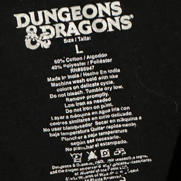 Dungeons & Dragons t-shirt sz L - Picture 4 of 4
